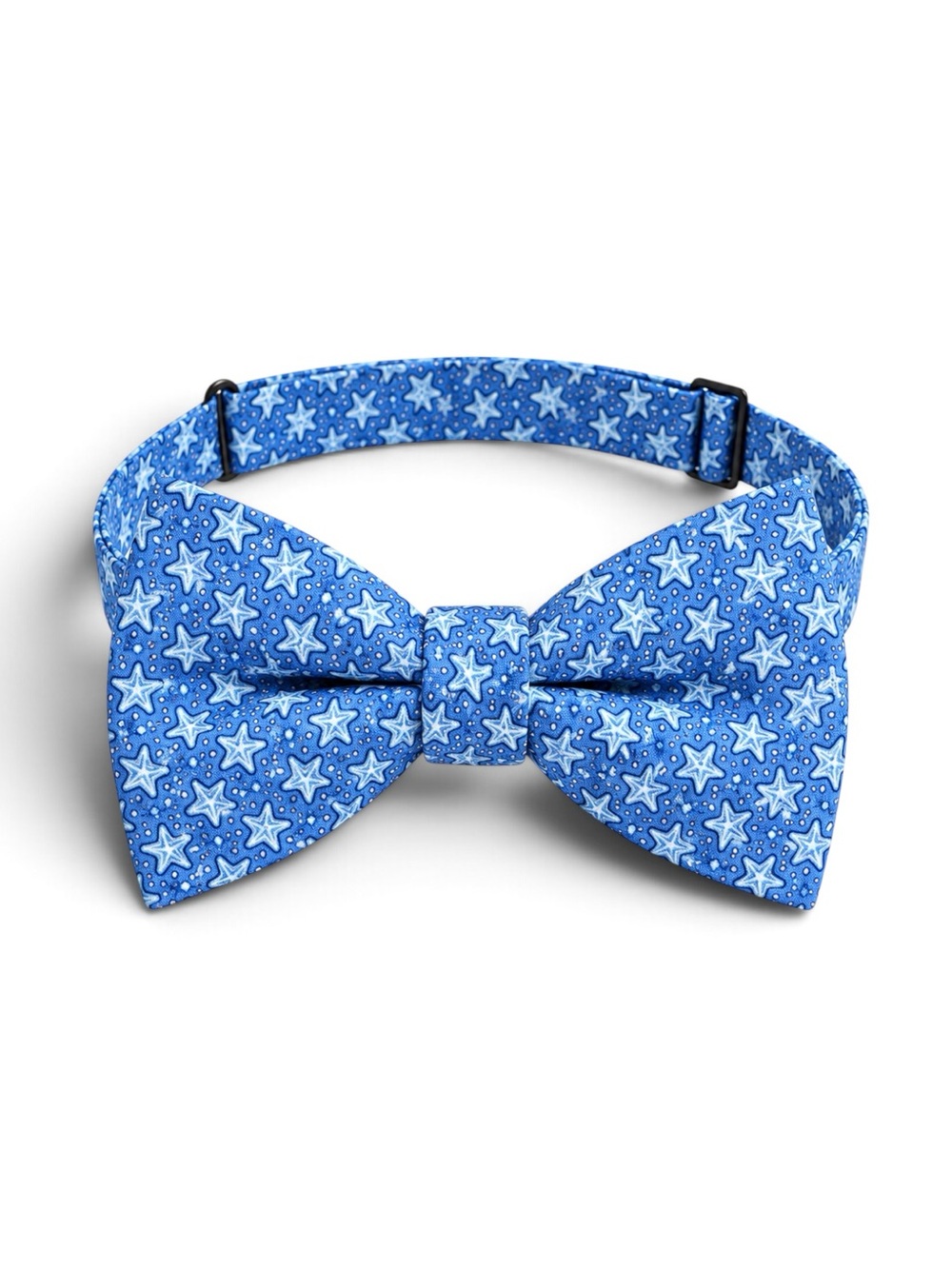 Vineyard Vines Starfish Silk Bow Tie Blue Preppy Coastal O/S